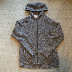 TNA 100% Wool Zip Up Hoodie